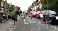 Street Play - communities brought together by kids playing in the road 
